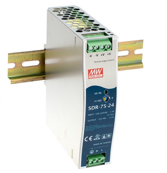 MEAN WELL Netzteil - 12V 75W Hutschiene