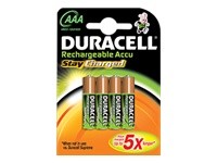 Akku NiMH AAA 1, 2V StayCharged (HR03) 800mAh *Duracell* 4er-Pack