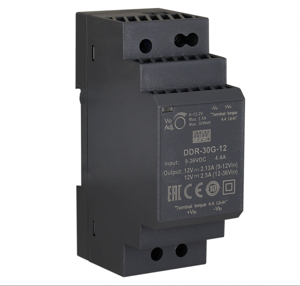 ALLNET Ersatznetzteil/Spannungswandler 12V/2,5A IN: 9~36VDC -&gt; OUT: 9~13.2V DC/DC-Wandler Mean Well