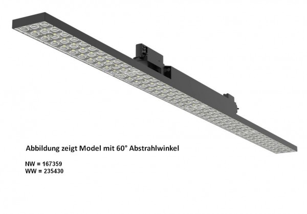 LED Stromschienen-Linearstrahler VLE 48W 60° neutralweiß CRI>90  3-Phasen | Synergy 21