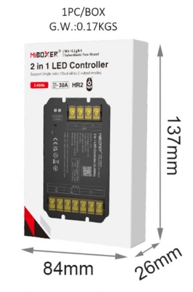 Synergy 21 LED Controller 2in1 DC12~48V 2.4G HP 30A*Milight/Miboxer*