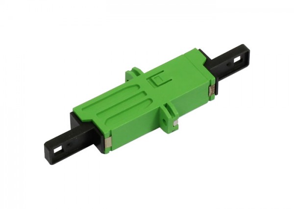LWL-Kupplung, LSH(E2000APC)-Buchse/LSH(E2000APC)-Buchse, 9/125u Singlemode, grün, duplex, PVC, Kera