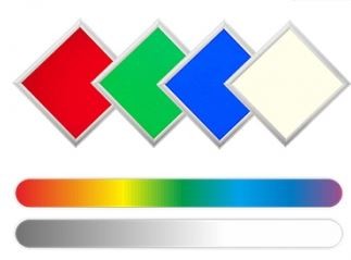 Synergy 21 LED light panel 300*300 RGB-WW (RGB-CCT) 24V V3 silber