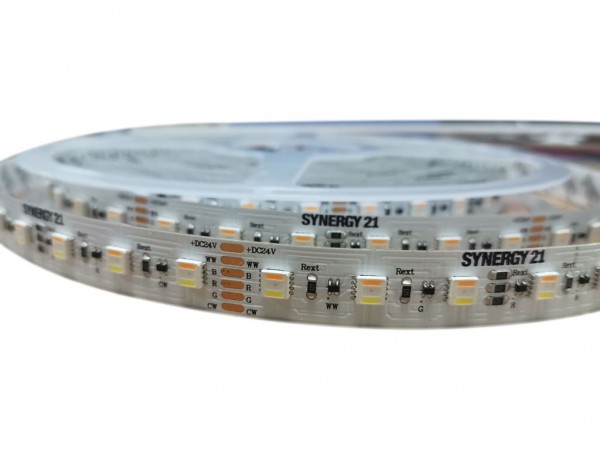 Synergy 21 LED Flex Strip RGB DC24V + RGB-WW (RGB-CCT) 600LEDs one chip ULS 10mSynergy 21 LED Flex S