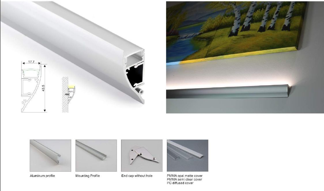 ALU062 Zubehör Abdeckung PMMA opal 200cm