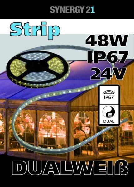 Synergy 21 LED Flex Strip dual white (CCT) DC24V IP67 84W pro Farbe