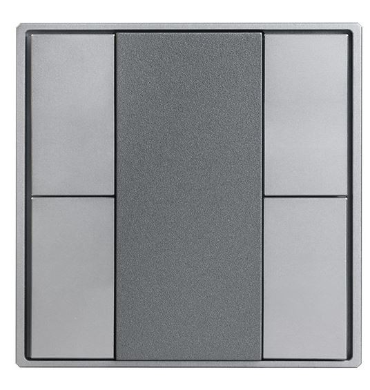 Synergy 21 LED Serie EOS 08 KNX Wandtaster Glas-B 4-fach