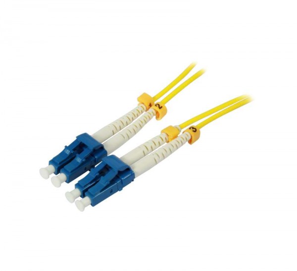 LWL-2-Faser-Patchk. 10mtr.LC-LC, 9/125um, AD=2mm, Synergy 21,