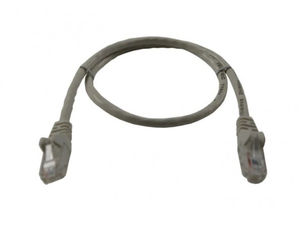 Patchkabel RJ45 UTP(U/UTP) 3m grau, CAT5e, Synergy 21,